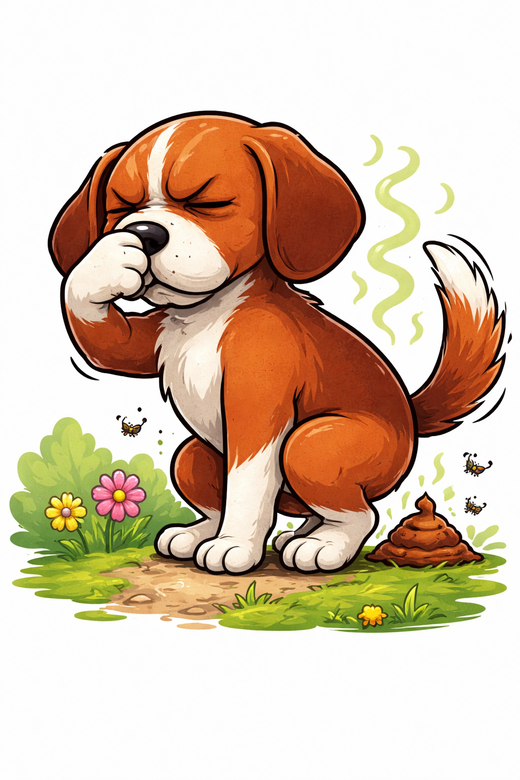 Cute cartoon dog